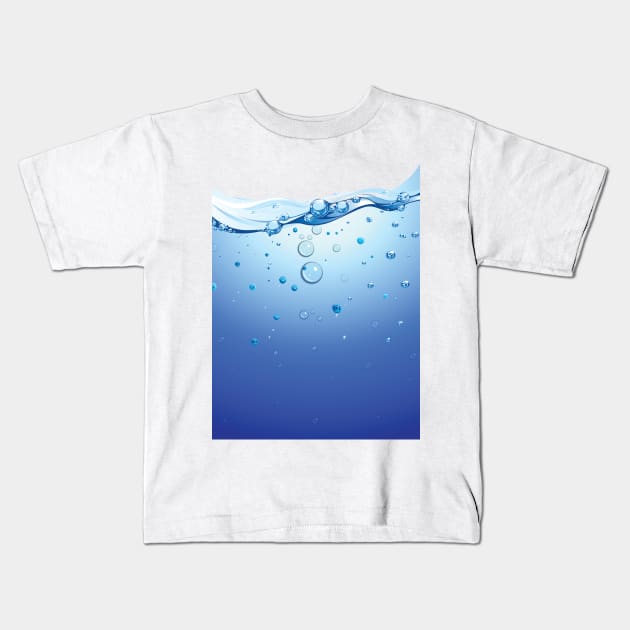 Shape of water Kids T-Shirt by salimax